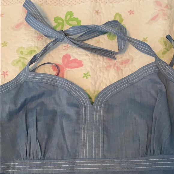 Blue halter dress NWT - Picture 3 of 4